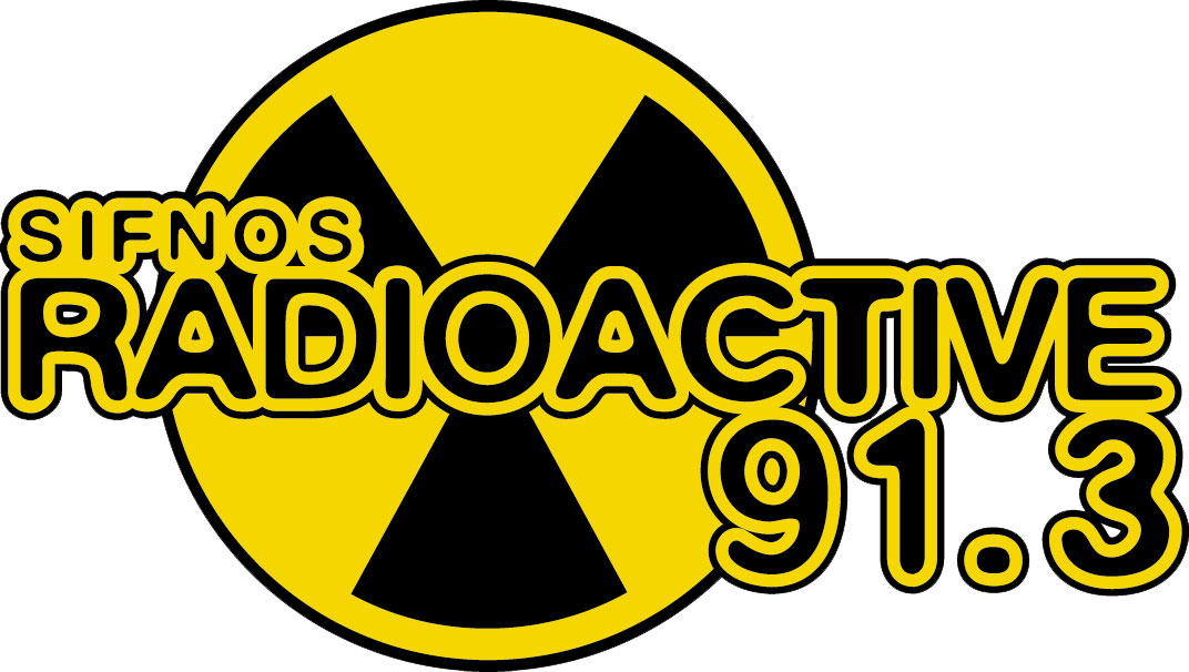 Λογότυπο του ραδιοφωνικού σταθμού Radio Active στη Σίφνο