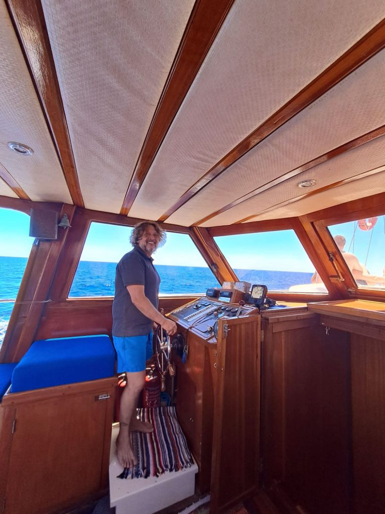 Captain Fabio at Amanda boat tours